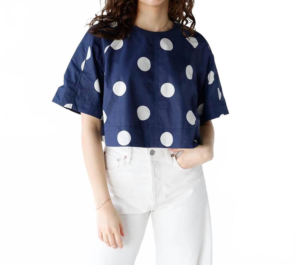 NEW HEYSON dotted top in navy